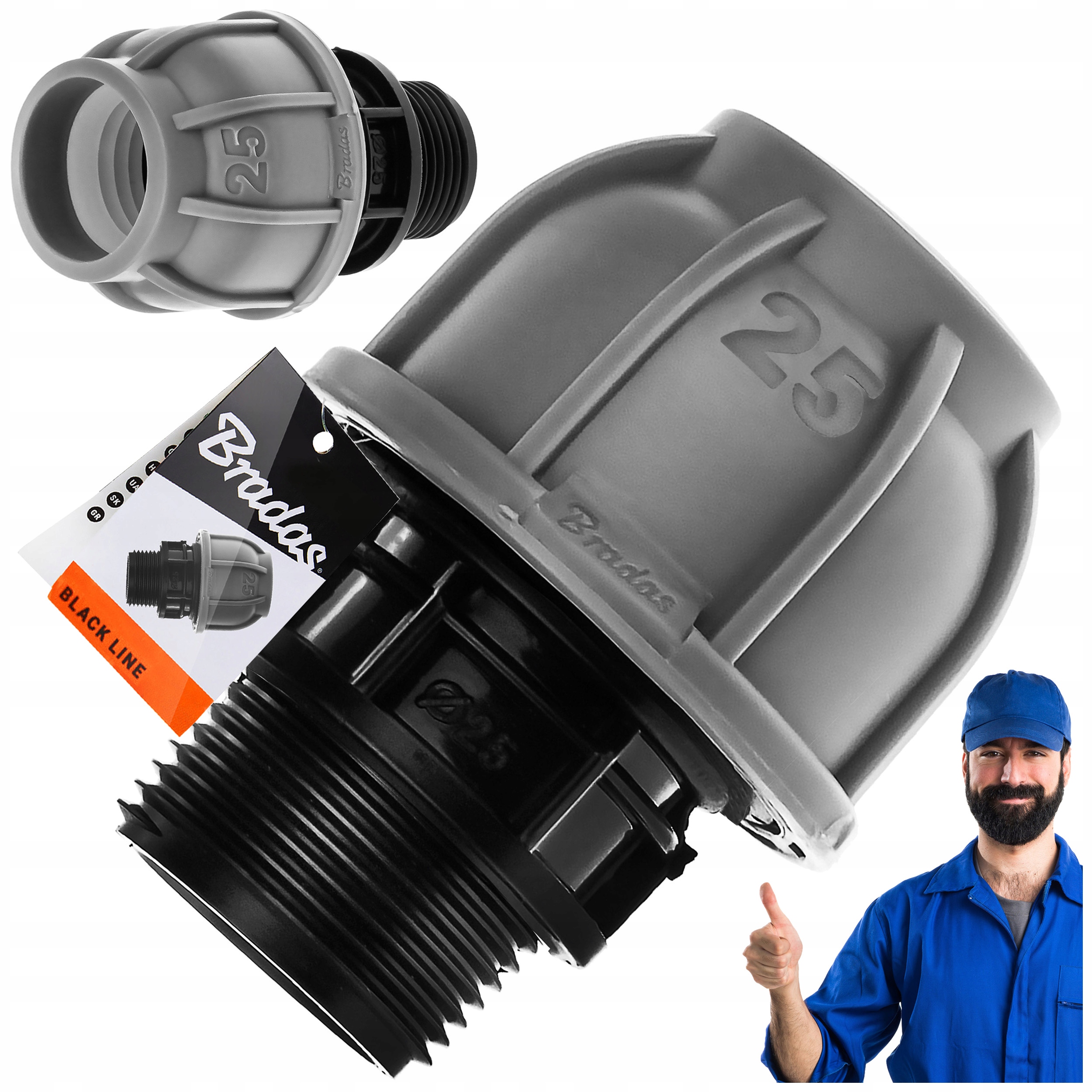 

Złączka Skręcana Łącznik Do Rur Pe 25MM/GZ 1"