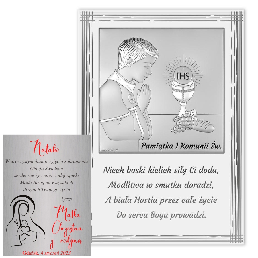 Obrázek modlícího chlapečka 16,2 x 21,5 cm