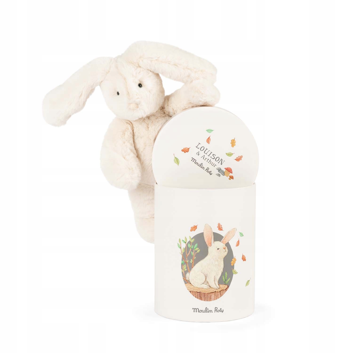Moulin Roty: Pluszowy królik Louison w ozdobnym pudełku Wiek 0+