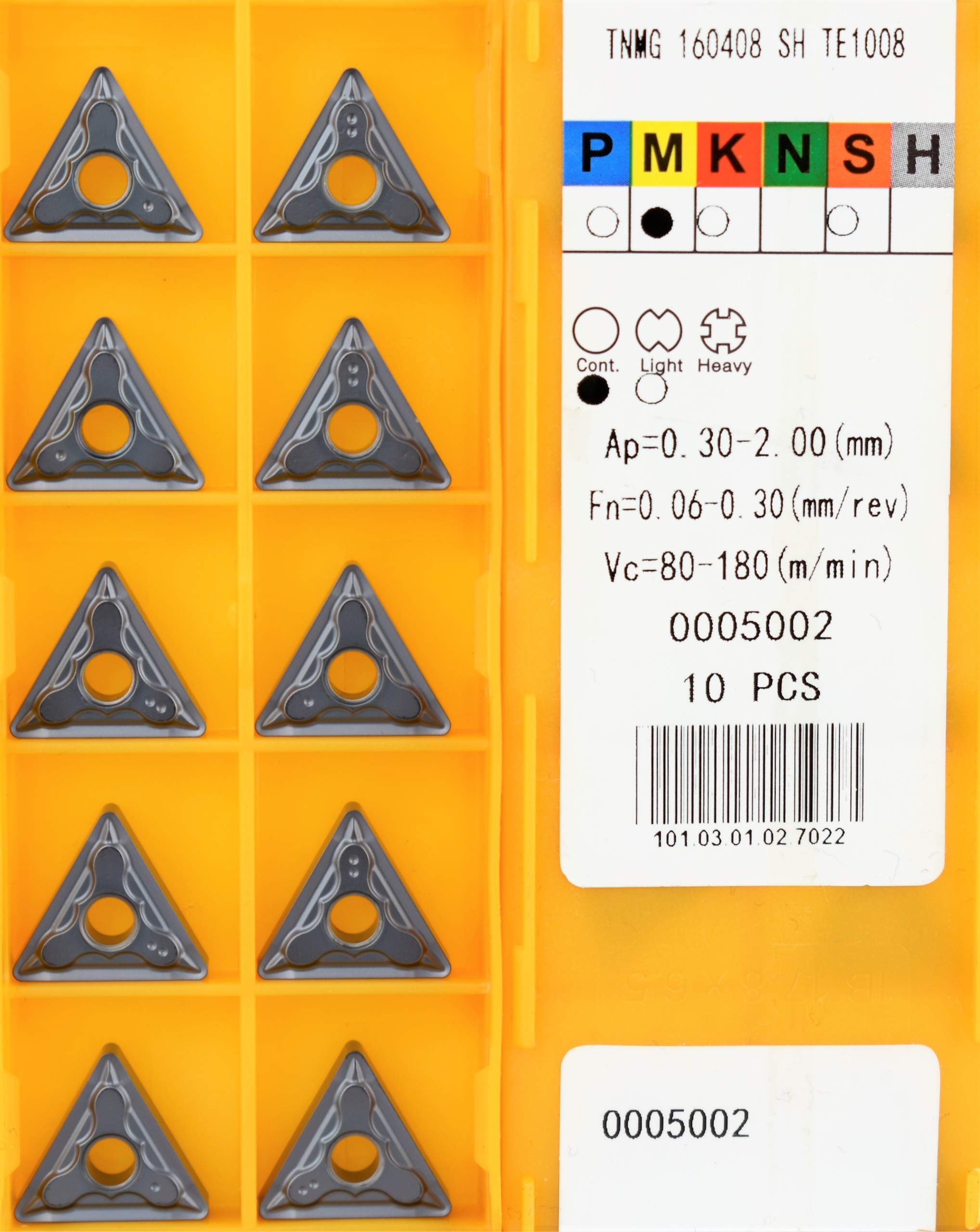 PŁYTKI WIELOOSTRZOWE TNMG 160408 SH TE1008