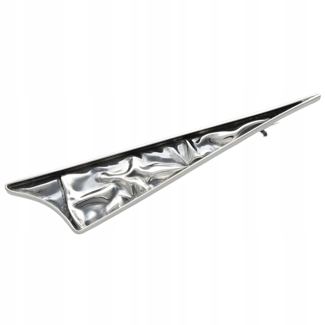 Brož nařasená stříbrná