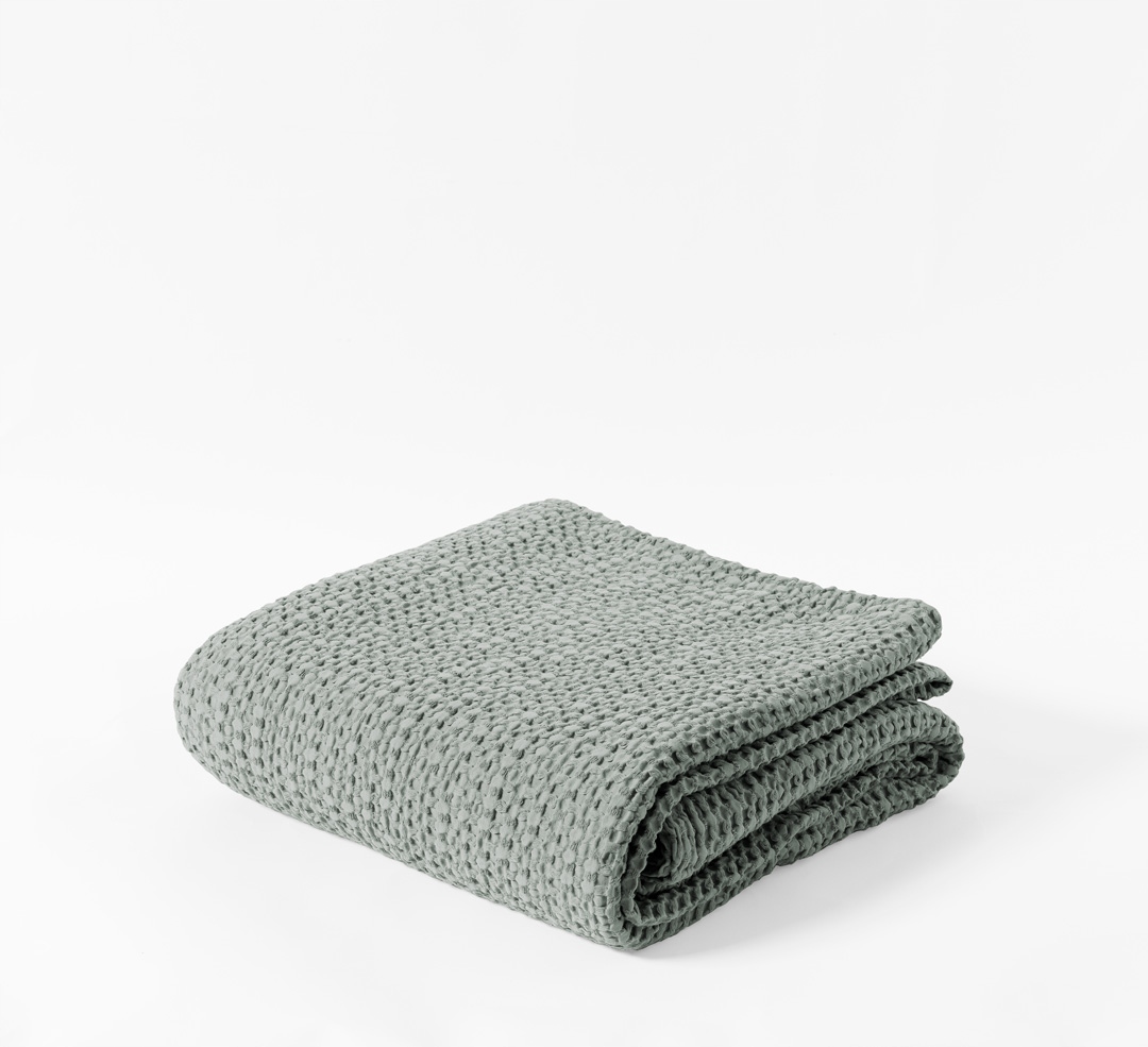 Přehoz na postel MrTowel 160x220 cm Bavlněný Měkký Kapa Světle Zelená