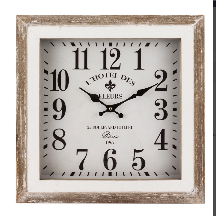 Nástěnné hodiny 40 cm provensálský minimalismus moderní klasická dekorace do domu