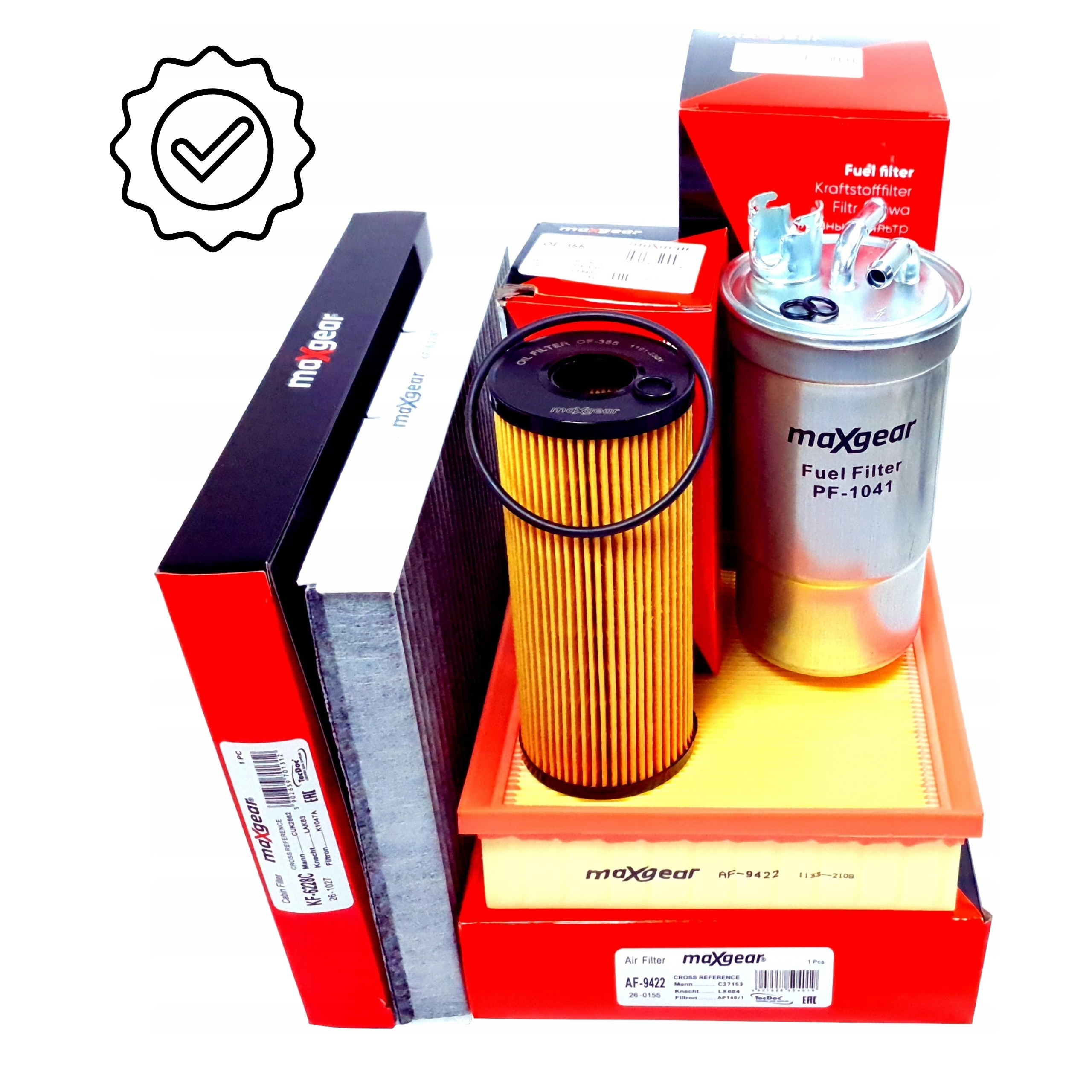 Filtry Do A3 8L Pro Octavie A Bory,golf Iv,new Beetle 1.9 Sdi/tdi Komplet