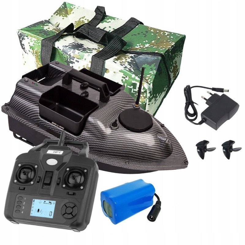 Łódka Zanętowa 3 Podajniki Gps Samopowrót Carbon