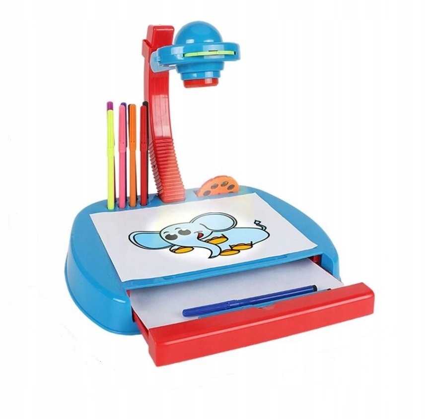 Projektor do nauki rysowania szuflada blok pisaki regulacja 4 w 1 YM888N Marka Luxma