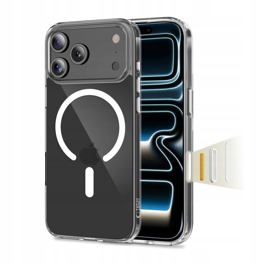 Etui do iPhone 17 Pro Tech-Protect Flexair Hybrid MagSafe przezroczyste
