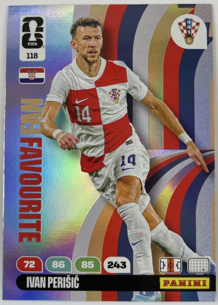 2026 Panini World Cup Ivan Perisić Chorwacja Nr 118 Fan /ec