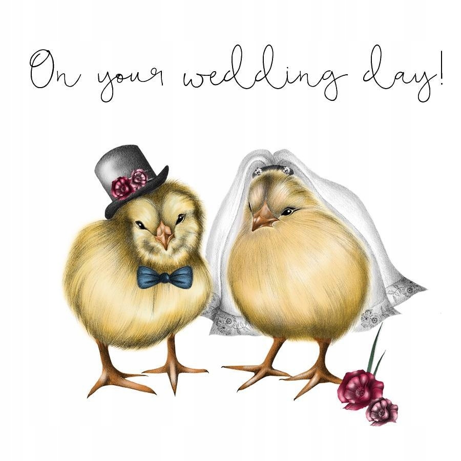 KARNET SWAROVSKI KWADRAT CL0304 ŚLUB PISKLĘTA