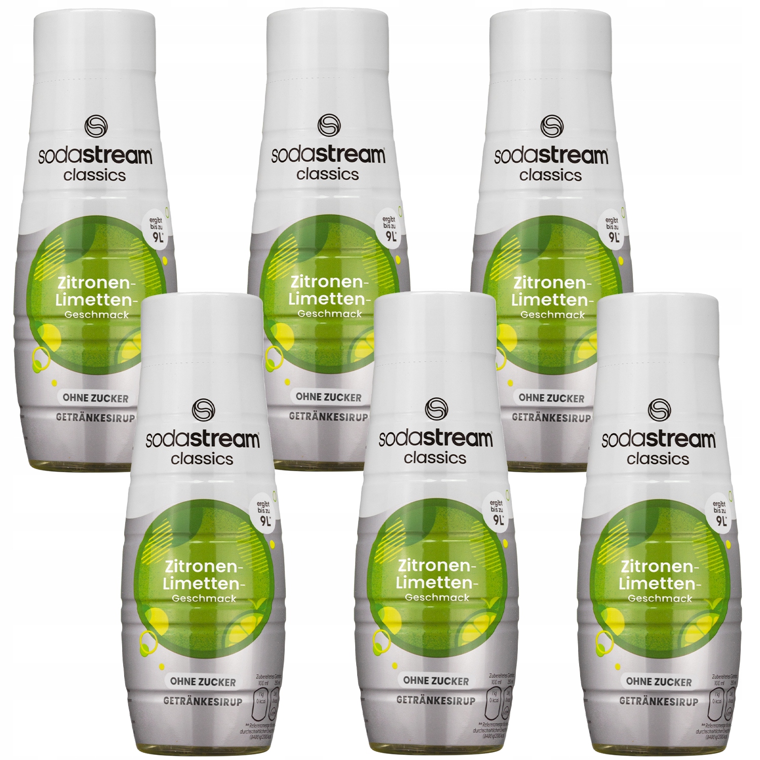 6x Sodastream Sodastream Citron Limetka Bez Cukru Vodní Koncentrát