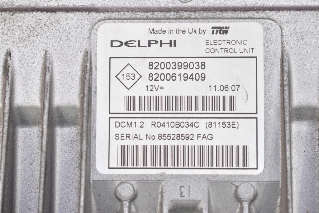 control unit computer of the engine 8200399038 RENAULT CLIO 3 III 1.5 DCI 68KM 05-09