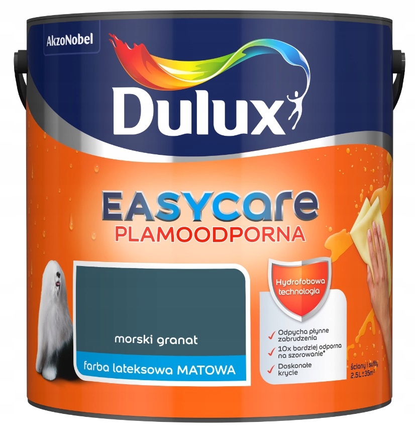 

Farba Dulux Easy Care- morski granat, 2.5l
