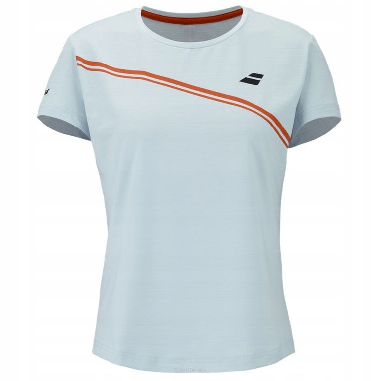 Koszulka tenisowa juniorska Babolat Play Cap Sleeve Top Girl szara 8-10