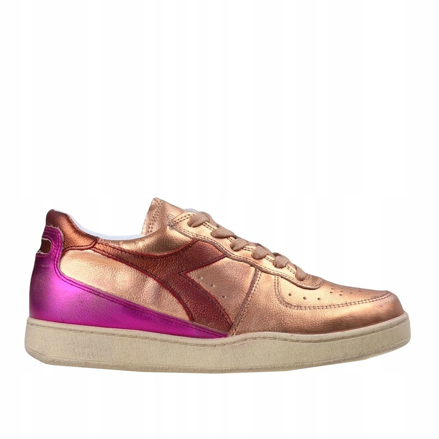 Dámské tenisky Diadora metalické, vintage sportovní kožené, velikost vel. 40,5