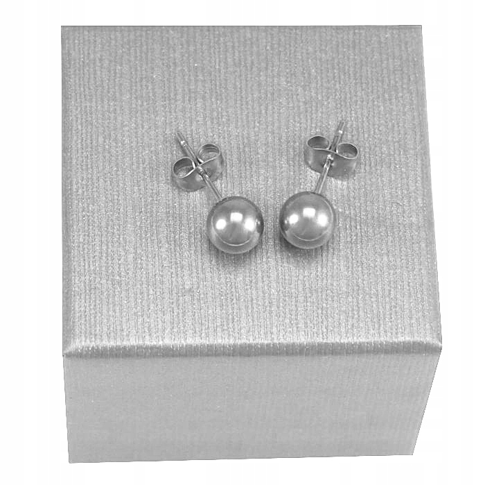 

Kolczyki Srebrne Kulki 7 mm Stal Chirurgiczna