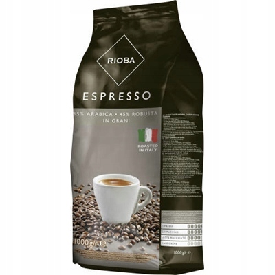 Levně Káva zrnková Rioba Silver Espresso 1000 g