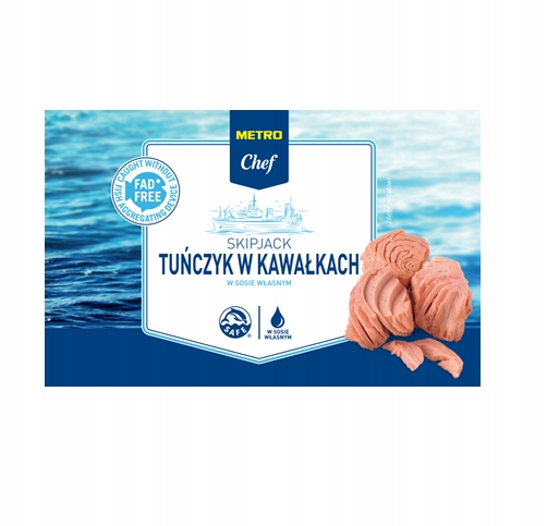Levně Metro Chef Tuňák v kusech ve vlastní šťávě 1,705 kg
