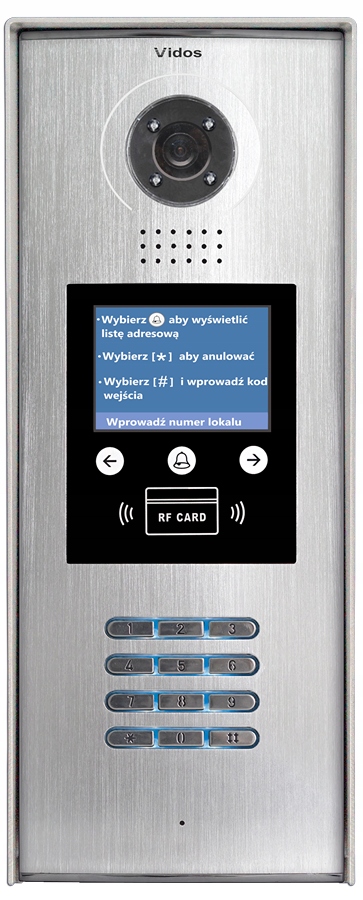 S1600 Bránová stanica Vidos Čítačka Rfid a kamera