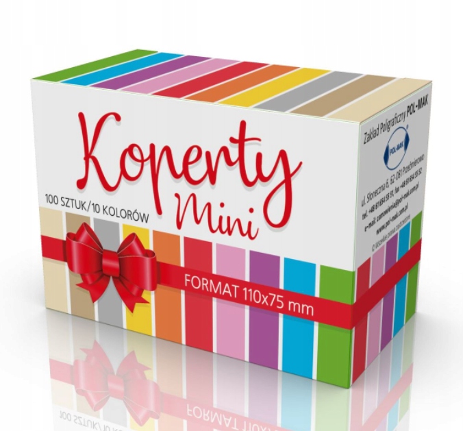 

Koperty Mini Kolorowe 100 Sztuk małe