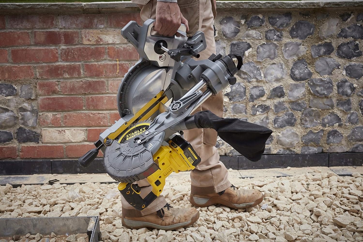 Pilarka ukosowa 190mm SFMCS701M1-QW STANLEY FATMAX V20 ukośnica 1x4Ah Marka Stanley