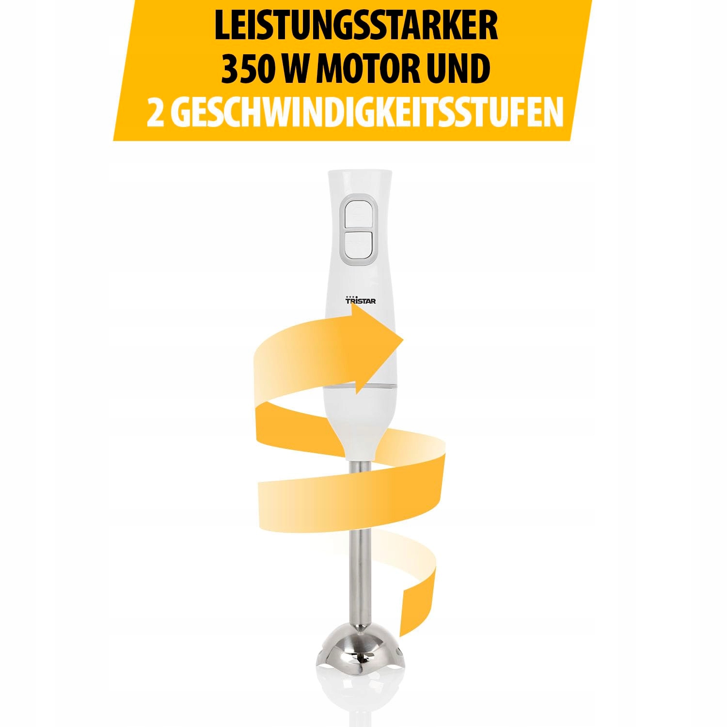TRISTAR Zestaw Blender Ręczny 350W Stal Nierdzewna Akcesoria Do Zmywarki — miniatura 6