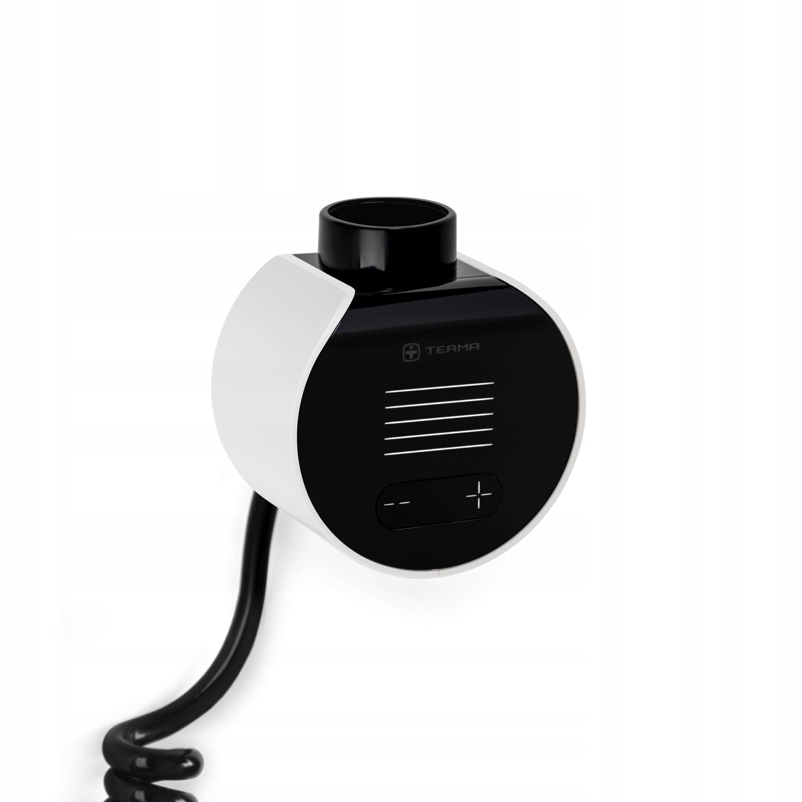 Terma ohrievač Veo Čierna predná časť/Biela Wi-fi krytka, špirálový kábel, zástrčka
