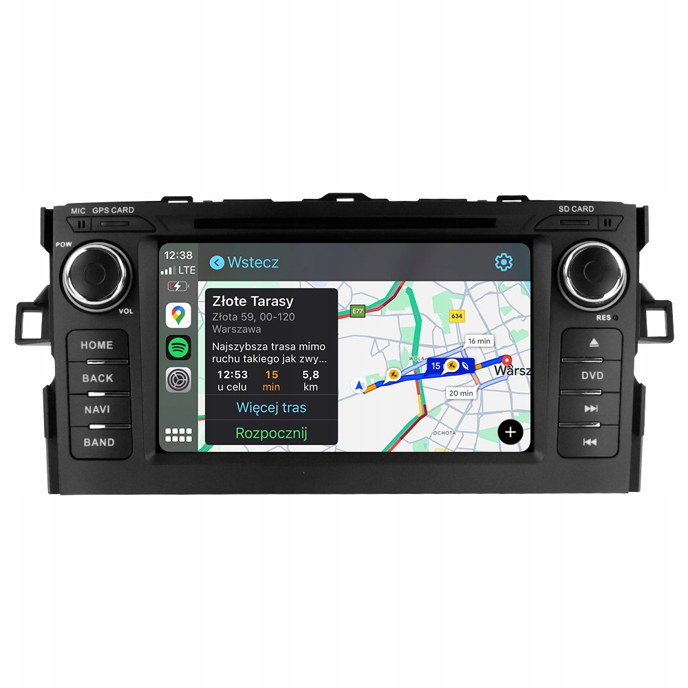Toyota Corolla E15 Auris 2006-2013 Android Carplay Rádio Navigace 8+128