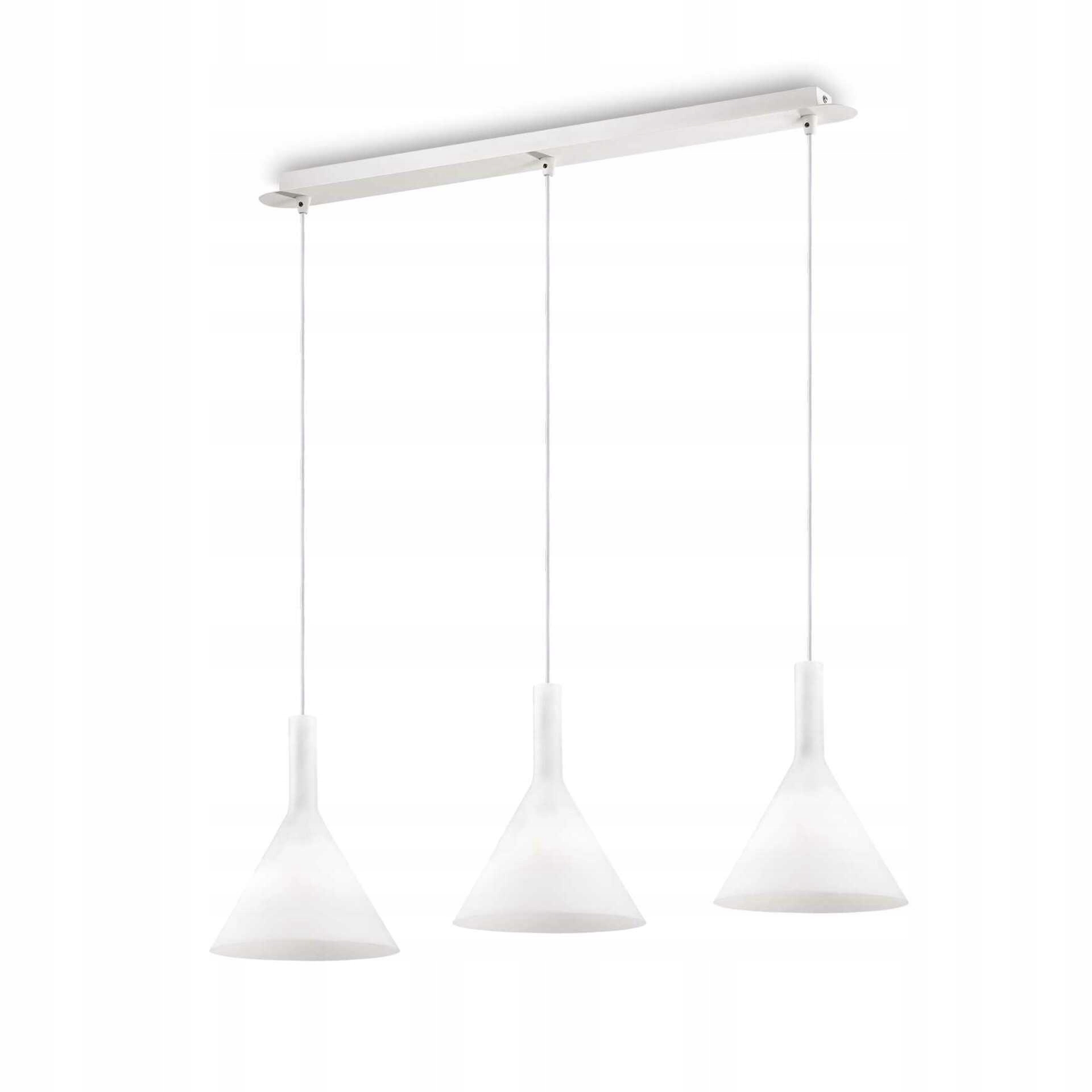 Závesné svietidlo Ideal Lux Cocktail SB3 Small biela E14 3x40W 820mm