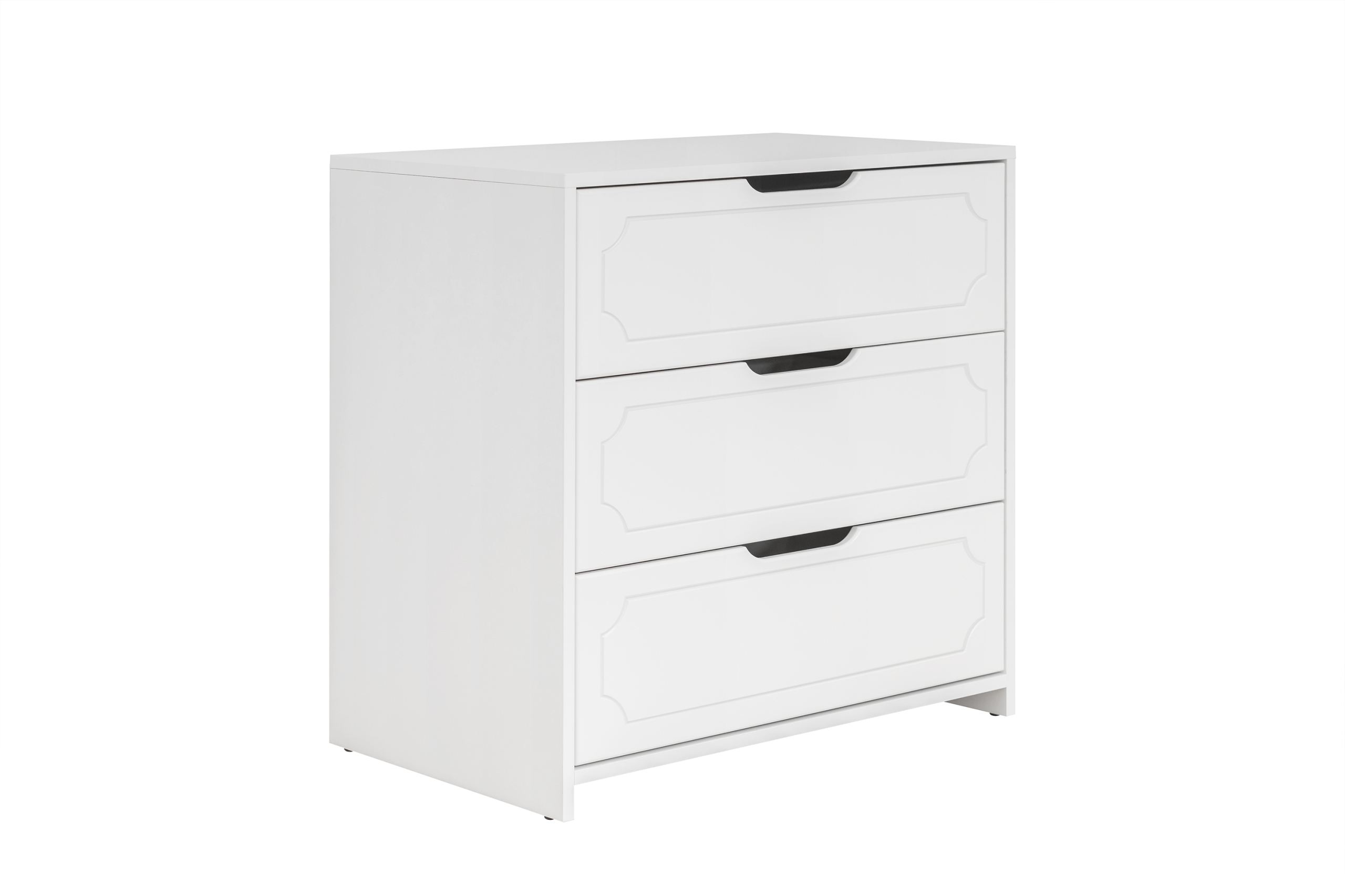 KOMODA -KOMODY 3 głębokie szuflady -GAJA biel