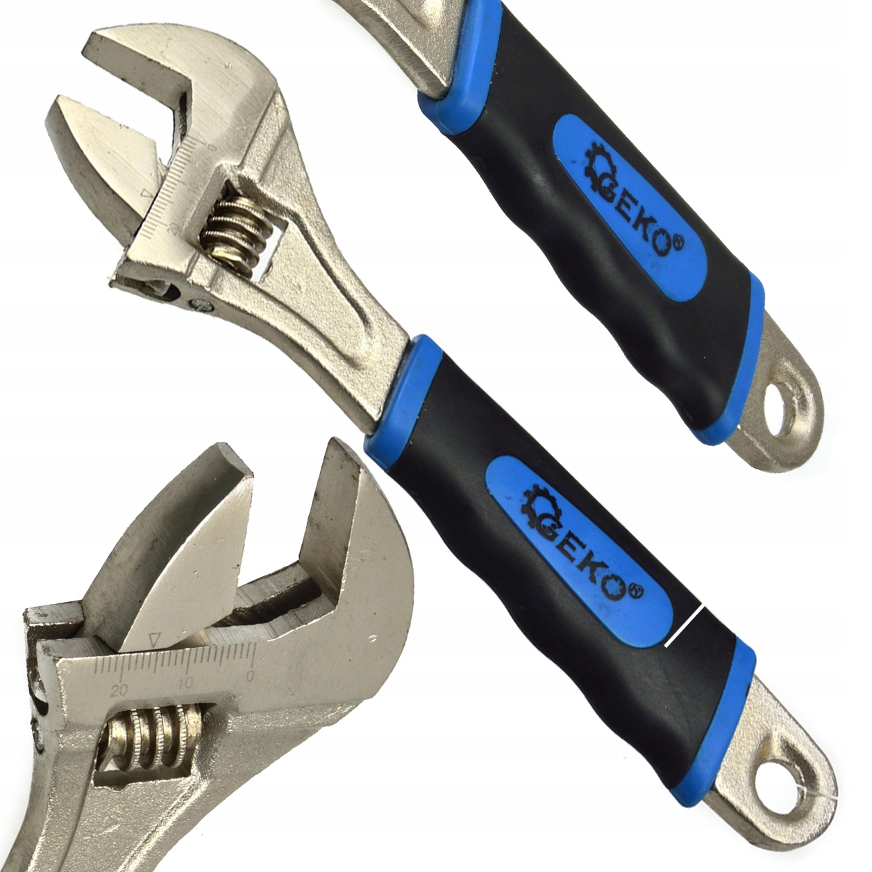 

Geko Klucz Nastawny Szwed 8'' 205MM 0-24MM Cr-v