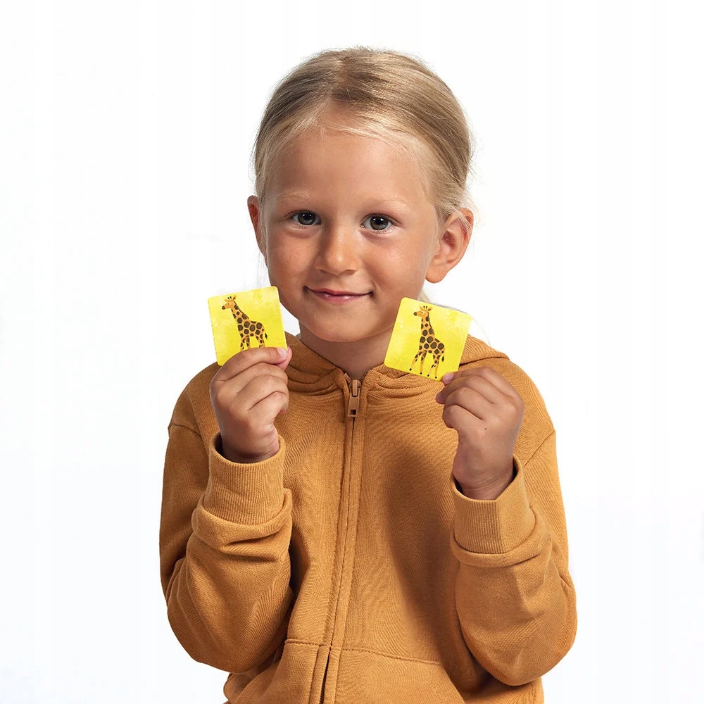 CzuCzu MEMORY 108 elementów ZWIERZĘTA ŚWIATA dla malucha 3+ lat Marka CzuCzu