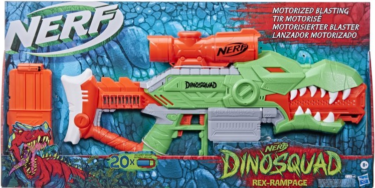 NERF DINOSQUAD WYRZUTNIA REX-RAMPAGE + STRZAŁKI Rodzaj pistolety