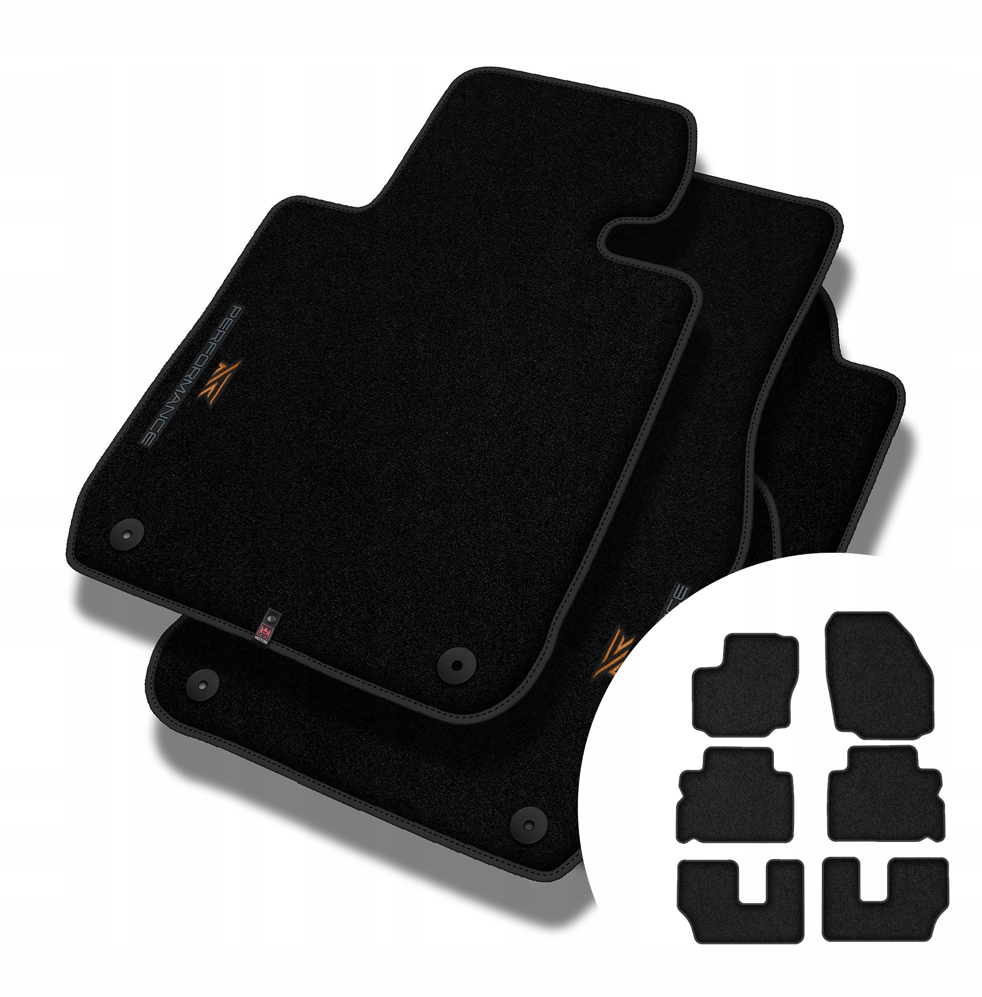 Velurové koberce Performance Premium pro Ford Galaxy II 2006-2015