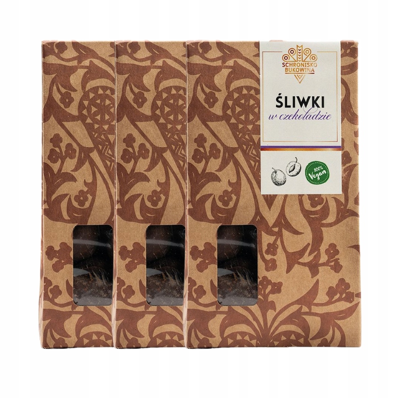 Švestky v hořké čokoládě Schronisko Bukowina 100 g přírodní složení
