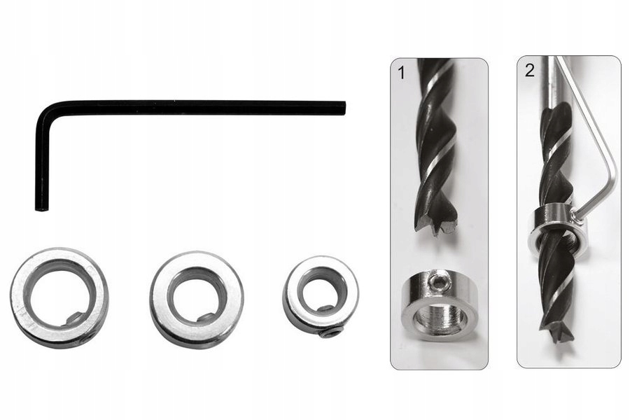 

Ogranicznik Głębokości Wiercenia Śr. 6mm 8mm 10mm