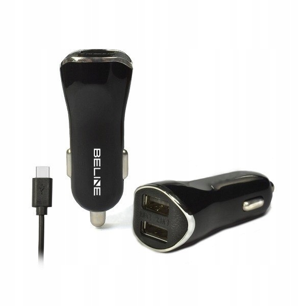 Beline Ładowarka samochodowa 2xUSB Usb-c 2,1A cz