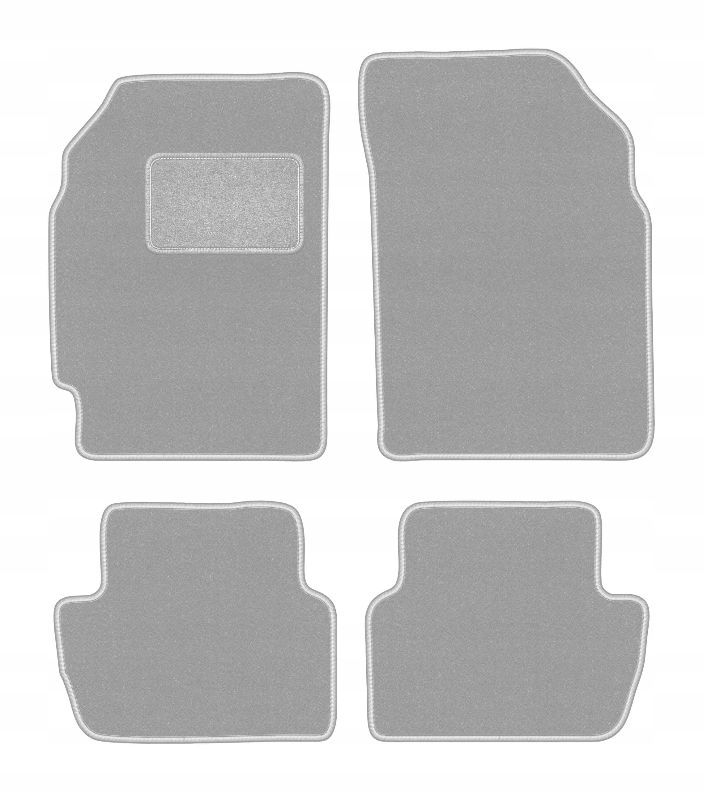 Velurové koberce pro Chevrolet Spark III M300 2009-2015 komplet Oslo popel