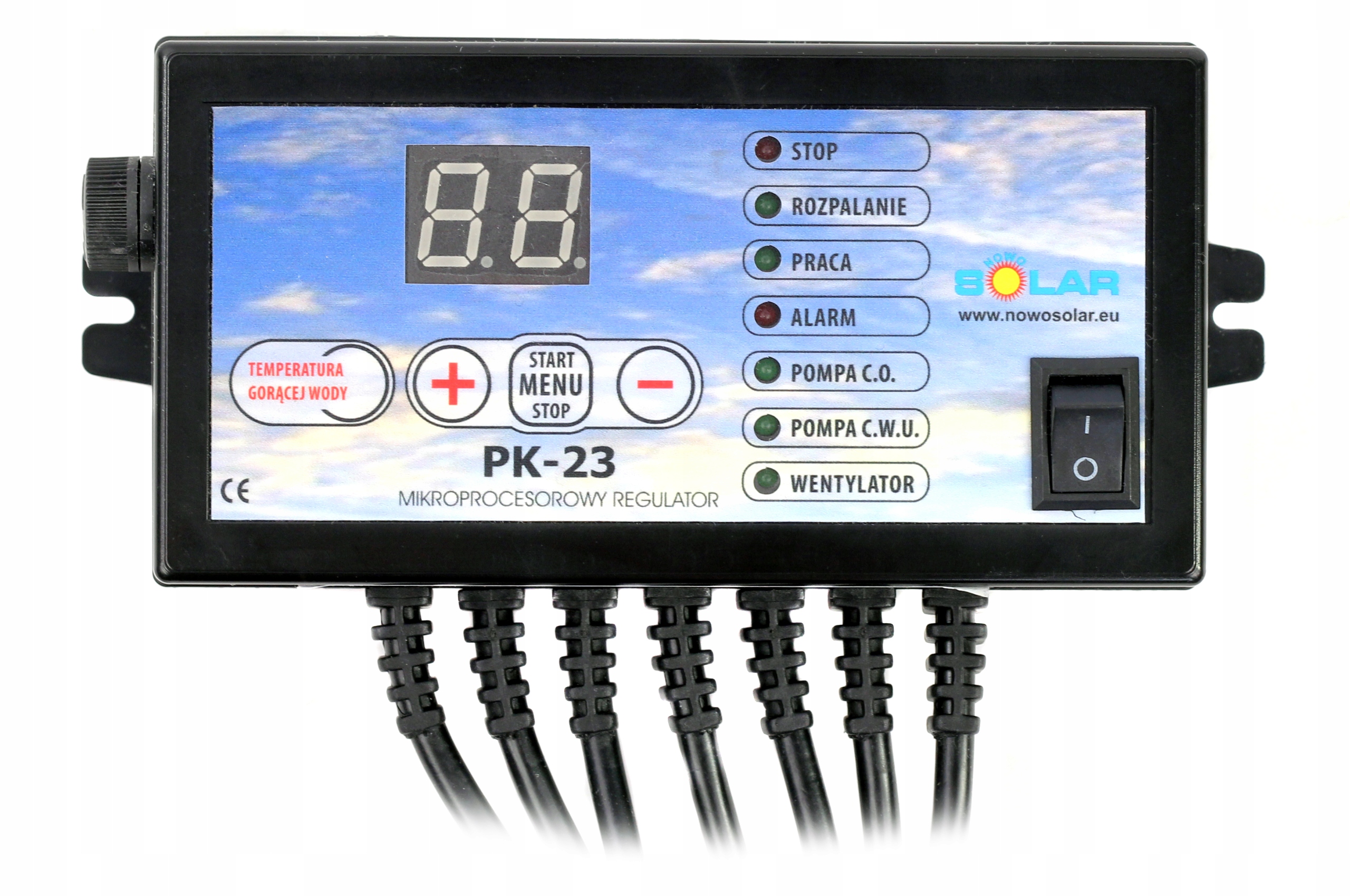 Sterownik regulator PK-23 pieca kotła Nadmuch Pompa Co Pompa Cwu