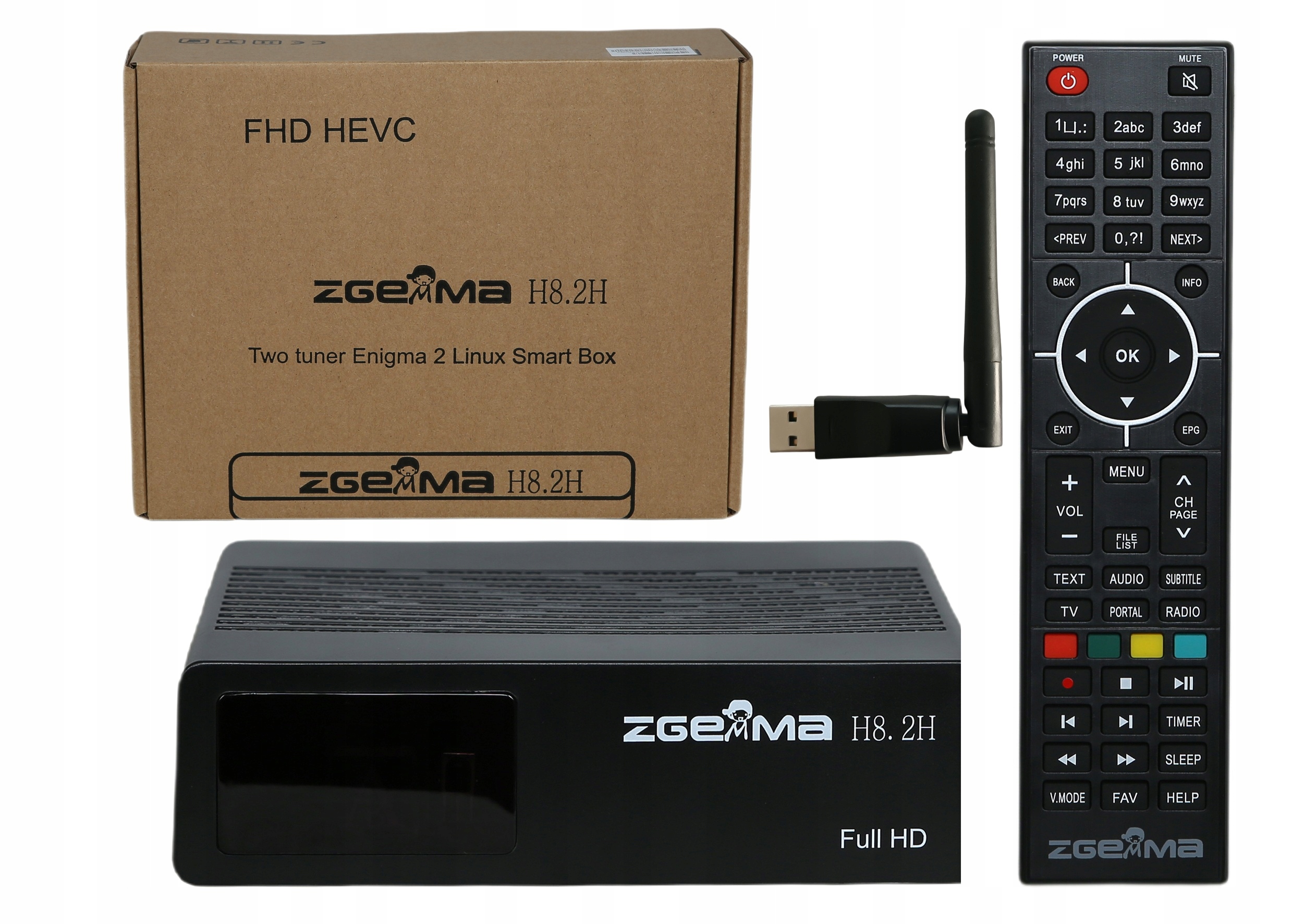ZGEMMA H8.2H ENIGMA2 Cccam Iptv Oscam SAT + DVB-T2 HEVC Wi-Fi