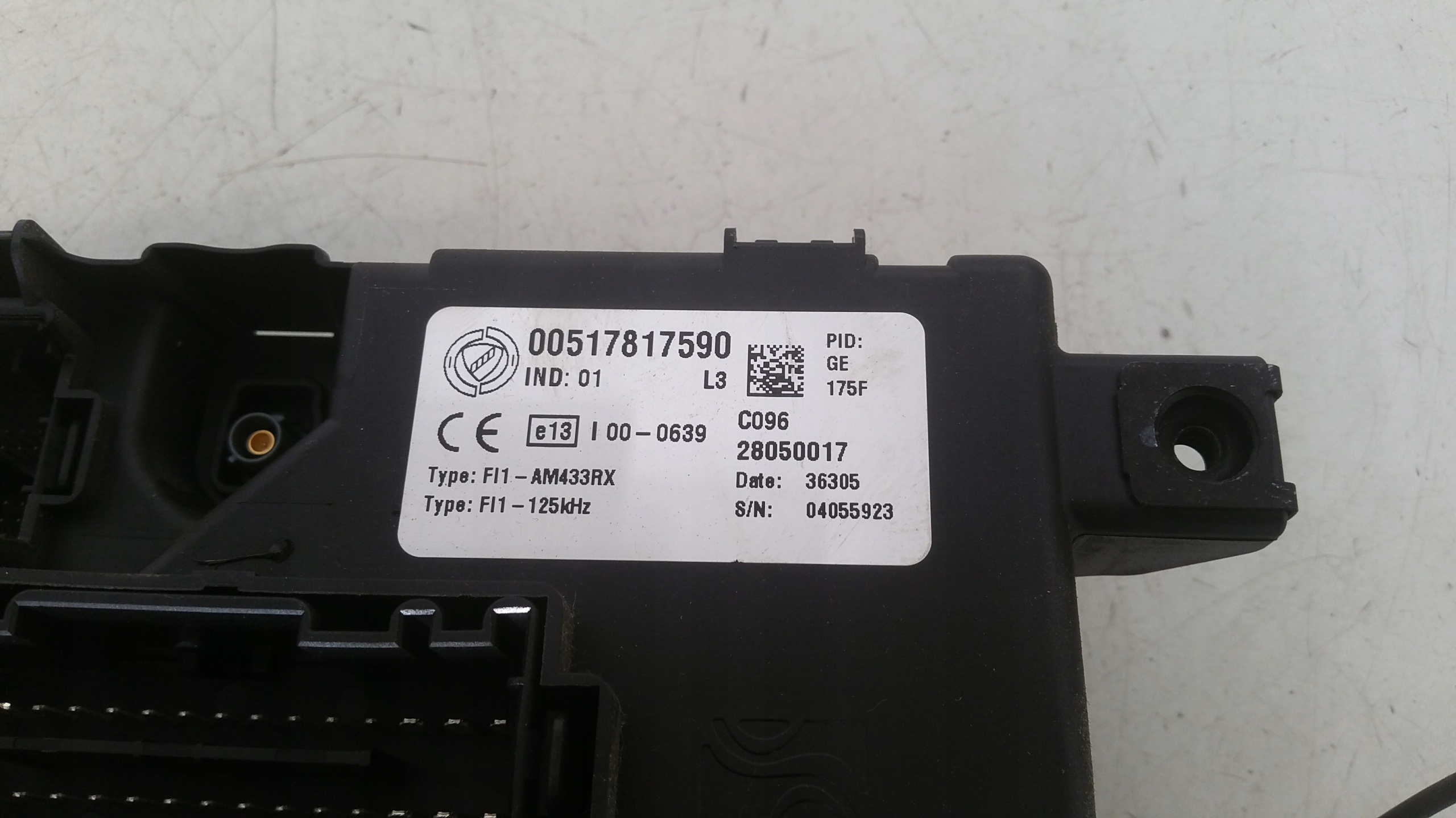 modulo BSI 00517817590 Fiat Grande Punto