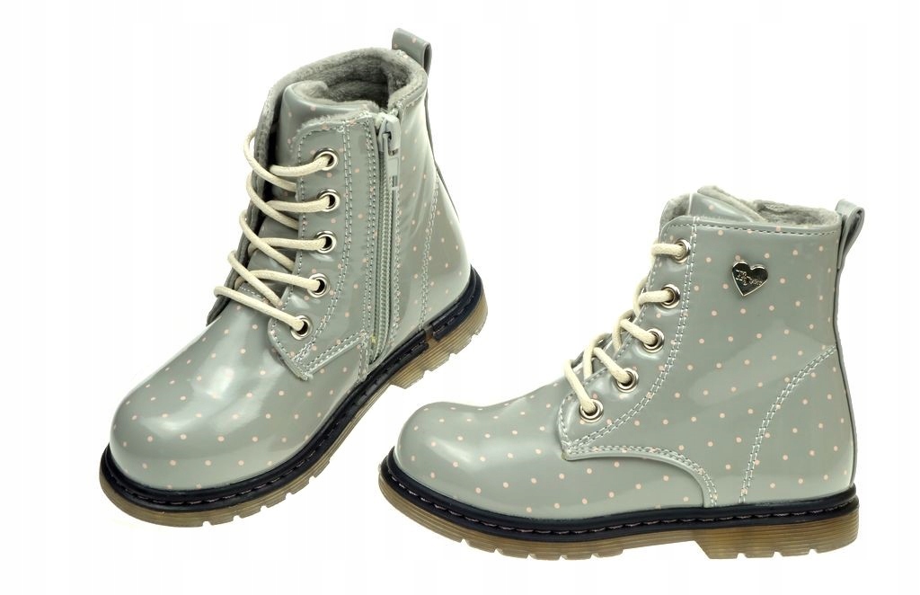 Traperki Lakierowane WOJTYŁKO Trzewiki Suwak 25 Rozmiar (new) 25