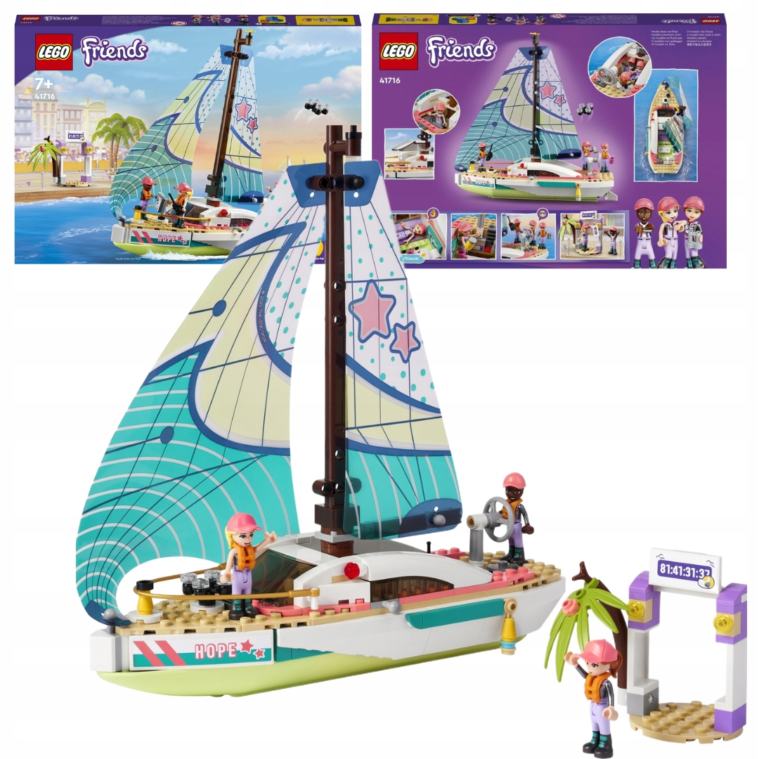 Lego Friends 41716 Stephanie A Dobrodružství Pod Plachtami Jachta Stavebnice Příslušenství