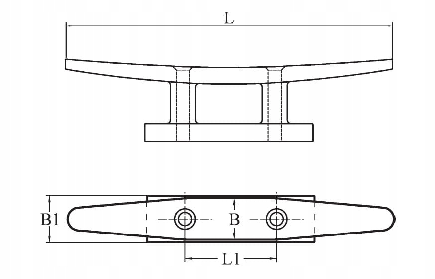 KNAGA NIERDZEWNA PŁASKA 100MM A4 DO ŁODZI/JACHTU Kod producenta S0902-100
