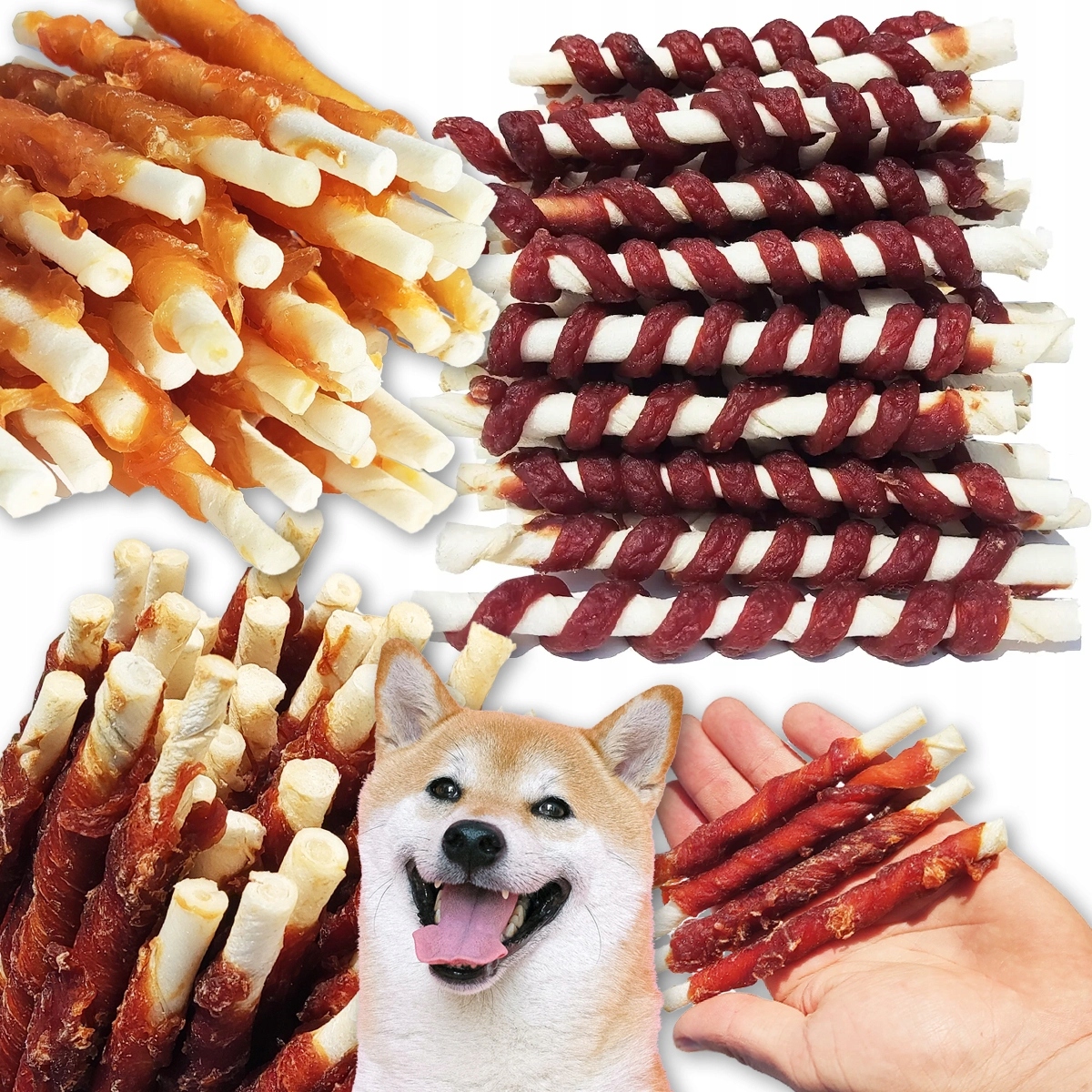 Przysmaki dla Psa MIX Smaków na Pałeczki Patyczku Wołowym 3x500G Smakołyki
