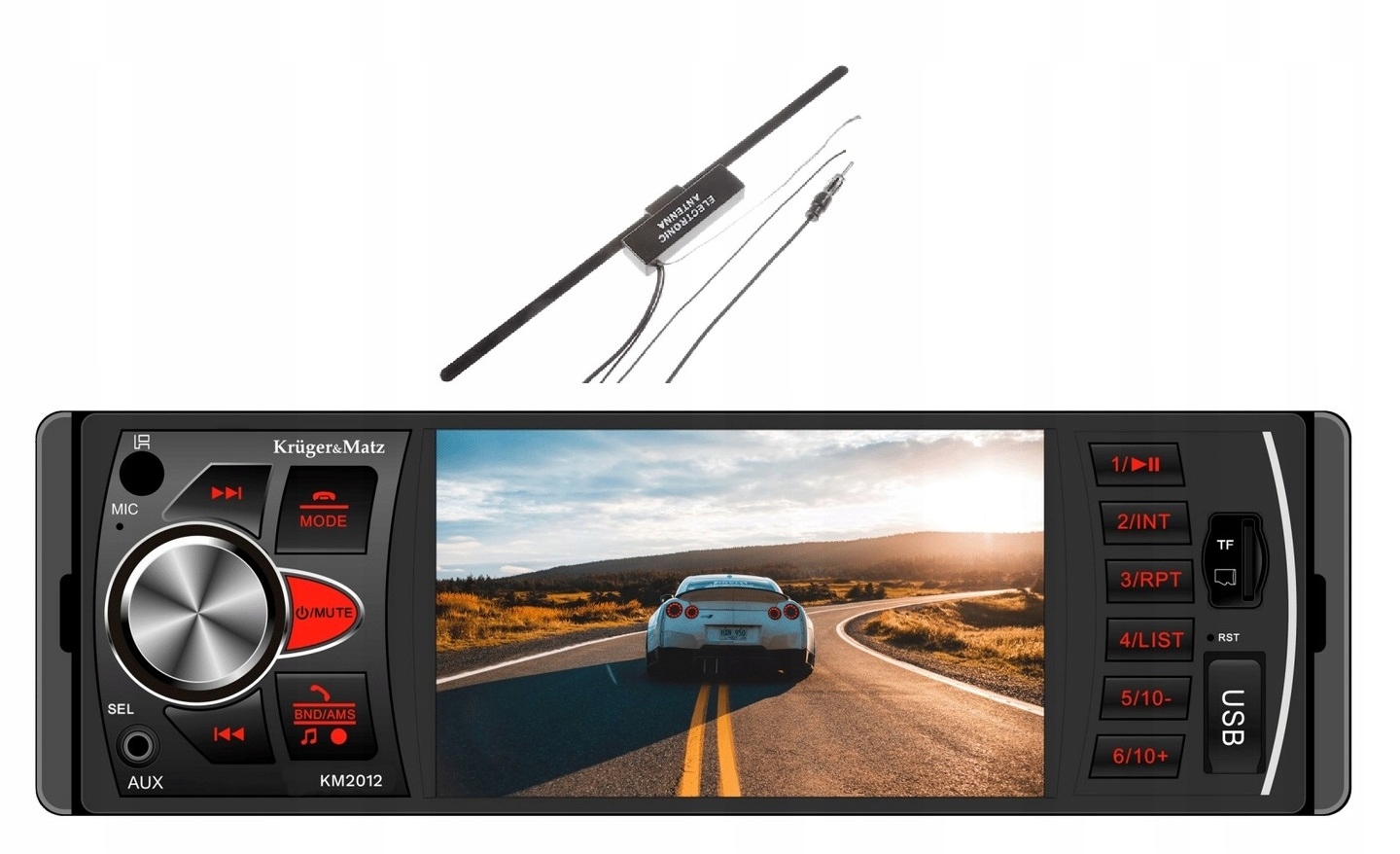 Kruger&Matz KM2012 Autorádio LCD 4''USB MP3 MP4 Bluetooth ++ anténa
