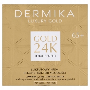 Luxury Gold 24K 65+ Krém na obličej 50 ml Rekonstruktor mládí Dermika