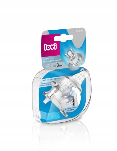 

Lovi smoczek dynamiczny do butelki wolny 3m+