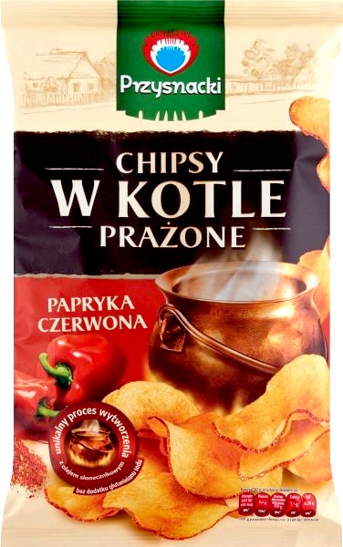Levně Przysnacki Chipsy v kotli Pražená červená paprika 125g 10 Ks