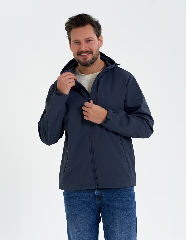 Pánská Softshellová Přechodová Bunda Proti Dešti, Jarní, Šedá, 3XL