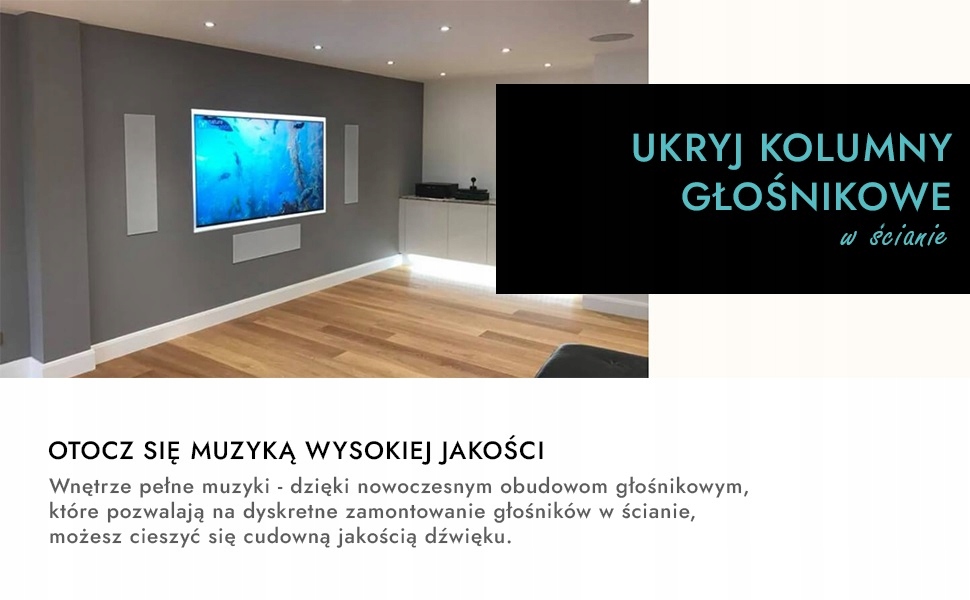 Monitor Audio W380-IDC BackBox obudowa 700/400/177 Rodzaj ścienny